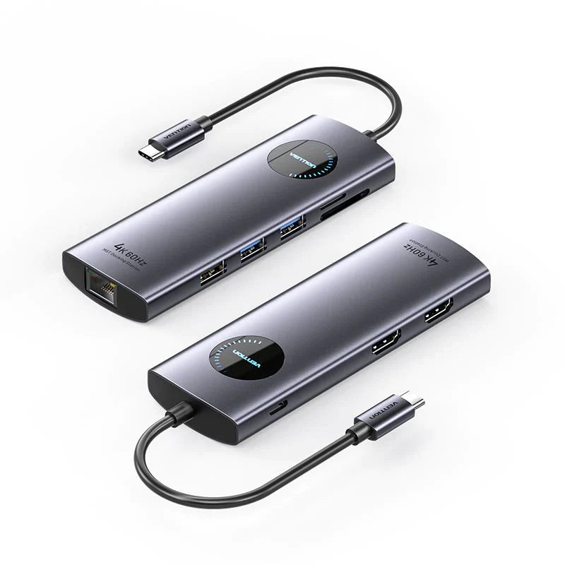 Vention USB-C 9 In 1 Docking Station With 2 HDMI Ports-TQVHB