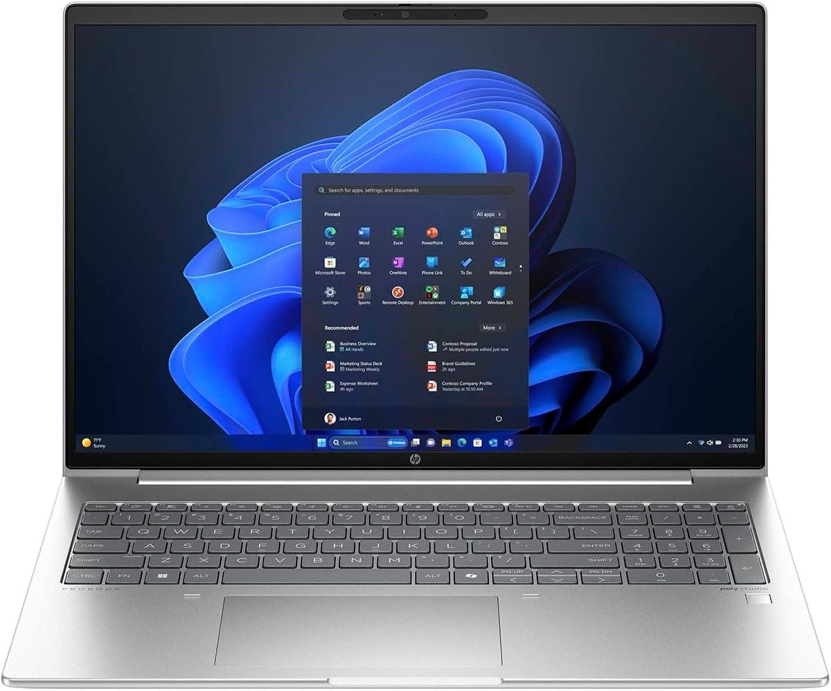 HP ProBook 460 G11 Business Laptop Intel Core Ultra 7 155U 16” FHD+ Display 16GB RAM 512GB SSD - Pike Silver