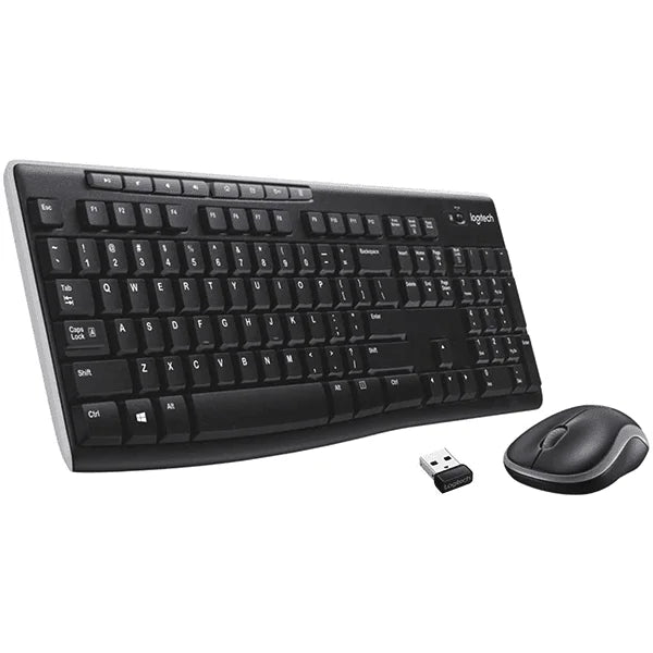 Logitech MK270 Wireless Keyboard & Mouse Combo - Black