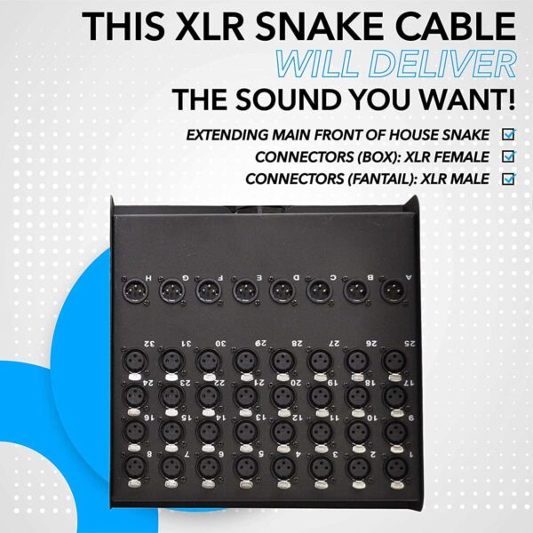 32 Channel Snake Cable 40m