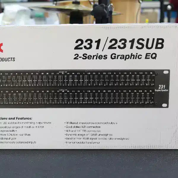 DBX 231/231SUB 2 Series Graphic Equalizer