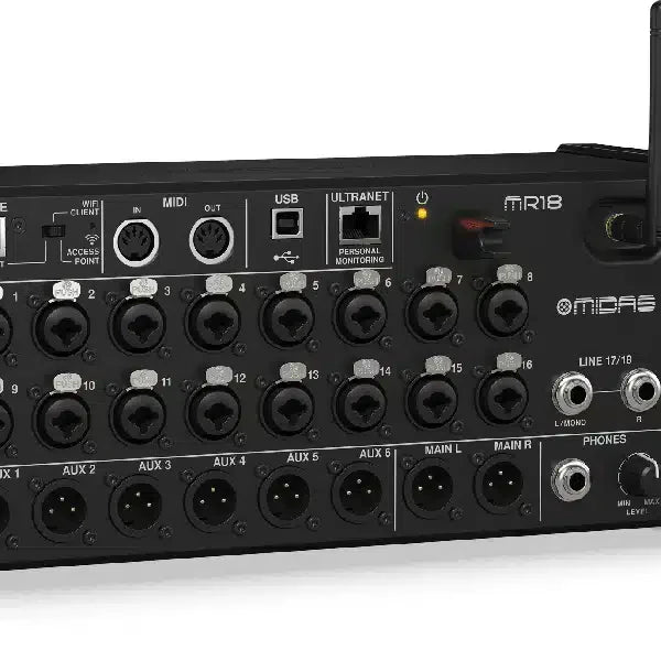 Midas MR18 18-channel Tablet-controlled Digital Mixer