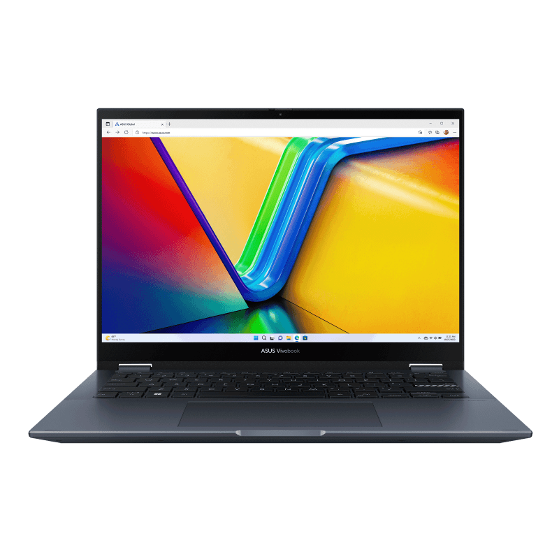 ASUS Vivobook S 14 Flip (TP3402ZA) Core™ i7-12700H 2.3 GHz (24M Cache, up to 4.7 GHz, 6P+8E cores) 16GB Ram 1TB SSD 15.6-inch 2K Touchscreen Display