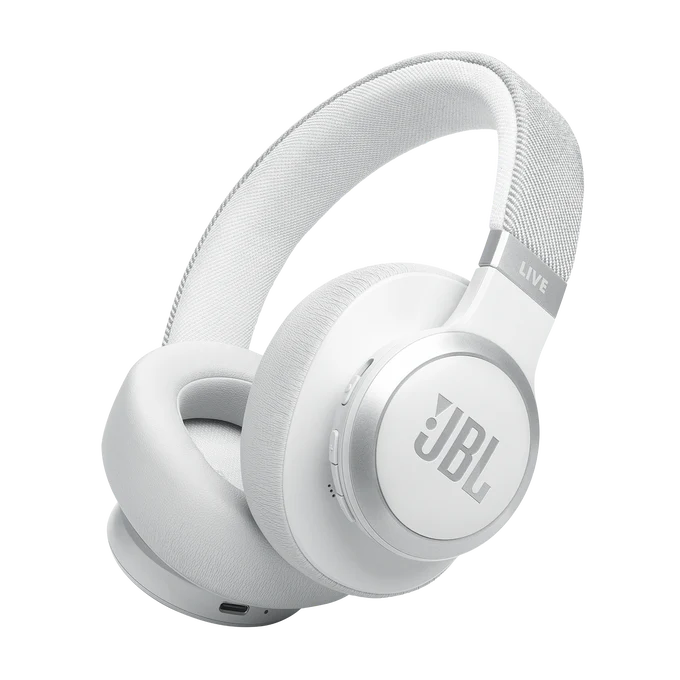 JBL Live 770NC Noise Cancelling Headphones-White