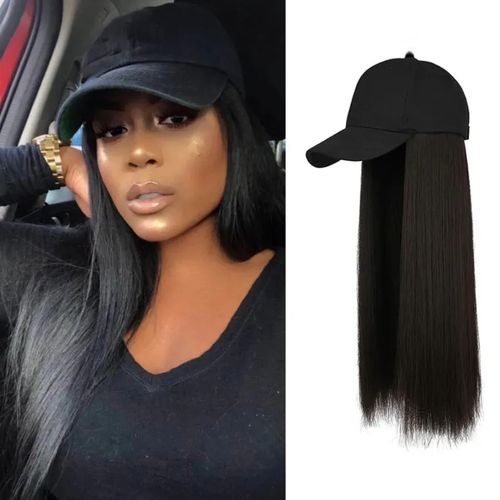 SXCHEN Women Wigs Lntegrated Wig Cap Medium Length Straight Hair