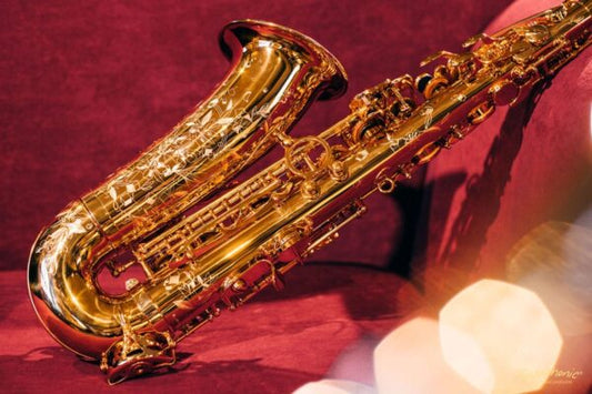 Henri Selmer Alto (White/Blue/Gold/Red Saxophone