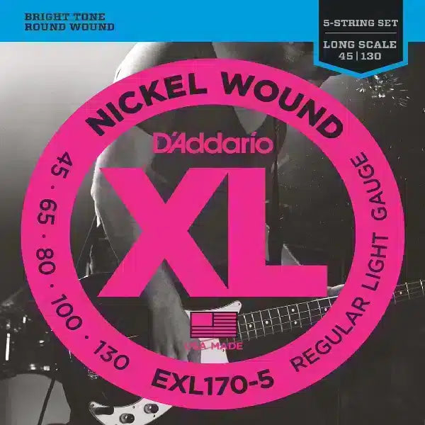 5 strings Daddario Bass Guitar Strings