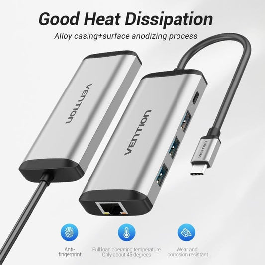 Vention TGDHB Type-C (5 in 1) to USB3.0 * 3/ Docking Station