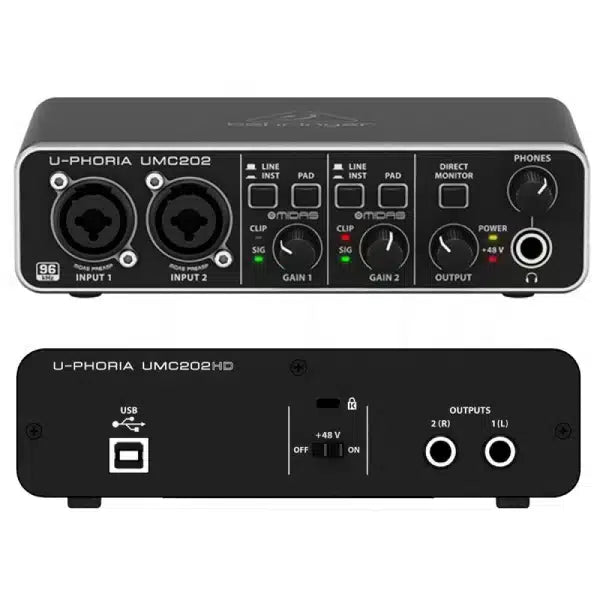 Behringer UMC202HD USB Audio Interface