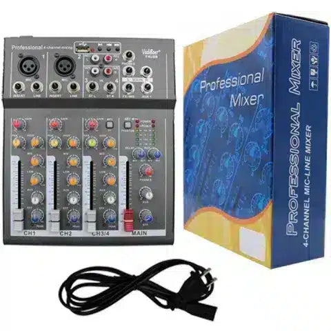 F4USB 4 Channel Audio Mixer With Bluetooth