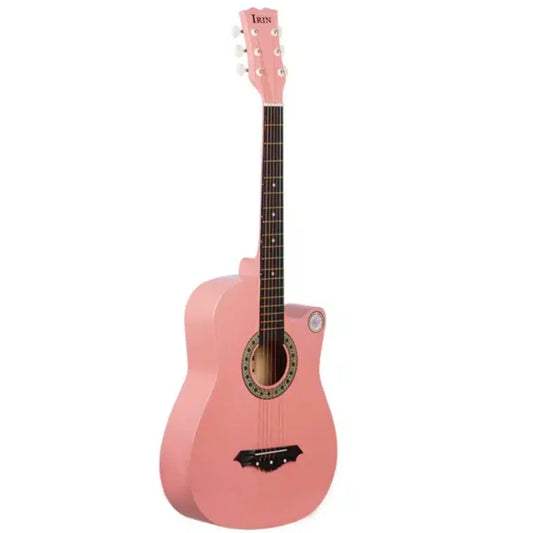 IRIN 38 Inch 6 String Acoustic Guitar with Guitar Bag for Beginners