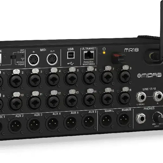 Midas MR18 18-channel Tablet-controlled Digital Mixer