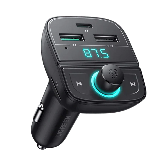 UGREEN Car Bluetooth Adapter - Bluetooth FM Transmitter for Car PD/QC 3.0 Car Charger CD229 80910